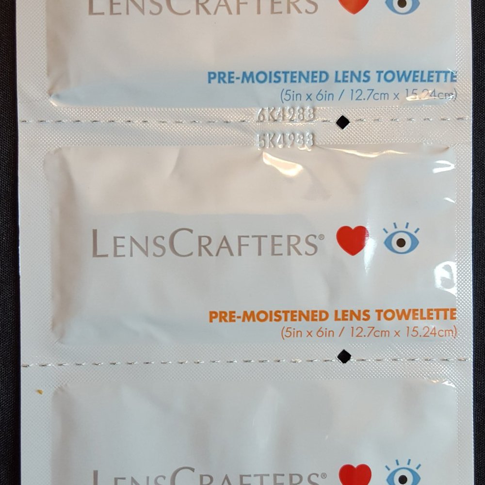 LensCrafters LENS WIPES - (6x) 60 Packs - Crafters Cleaner, camera, phone - Picture 5 of 6